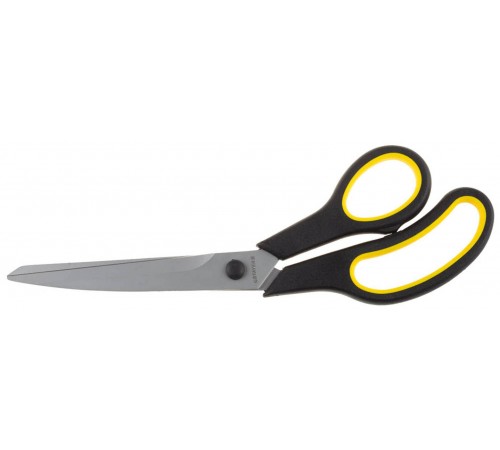 40466-24 Ножницы STAYER MASTER  изогнутые хозяйственные, двухкомпонентные ручки, 245мм