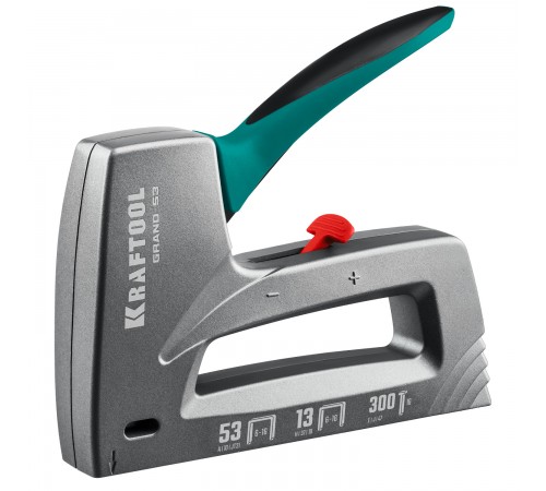 Степлер аллюминиевый рессорный KRAFTOOL GRAND-53, тип 53 23GA, 6-16мм 3193