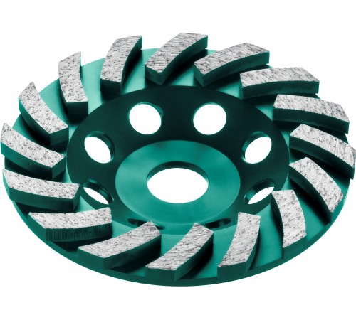 33368-125 Чашка алмазная KRAFTOOL TURBO сегментная 125мм INDUSTRIAL