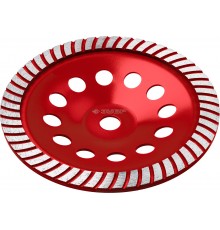 33375-230_z01 Чашка алмазная  ЗУБР МАСТЕР Турбо, сегментированная 230 мм