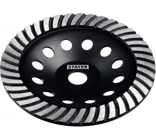 STAYER  Турбо d 180 мм, Сегментированная алмазная шлифовальная чашка (33380-180_z02)