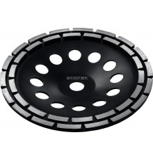 STAYER 180 мм, алмазная, двухрядная, сегментная, шлифовальная чашка Double 33381-180_z02
