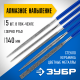 Набор алмазных ЗУБР Надфили Р140,, 140х75 мм, 5 шт, 33386-140-Н5