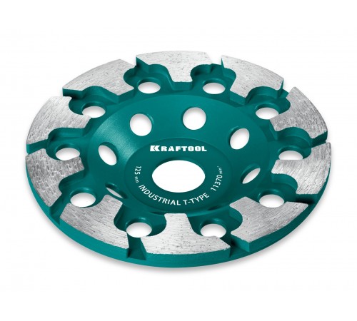 Чашка алмазная KRAFTOOL T-Type INDUSTRIAL d-125мм, сегментная 33446-125