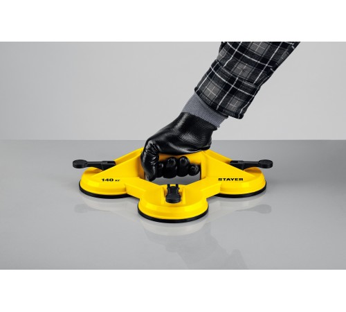 33718-3 Стеклодомкрат STAYER MASTER MAXLift пластмассовый, тройной, 140 кг