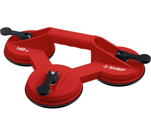 33724-3 Стеклодомкрат ЗУБР МАСТЕР пластмассовый, тройной, 140 кг