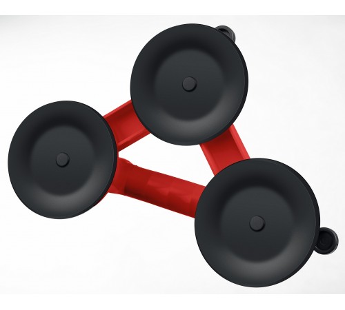 33724-3 Стеклодомкрат ЗУБР МАСТЕР пластмассовый, тройной, 140 кг