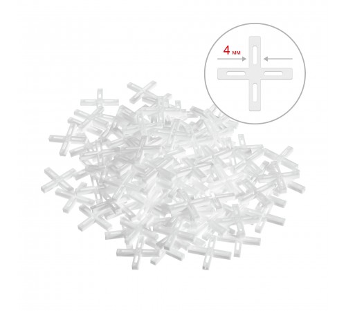33811-4 Крестики для кафеля ЗУБР, 4 мм (100 шт)