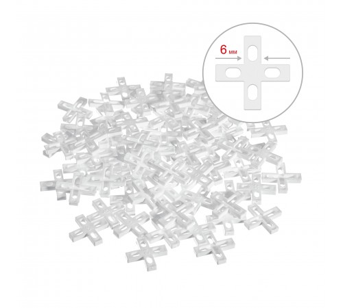 33811-6 Крестики для кафеля ЗУБР, 6 мм (75 шт)