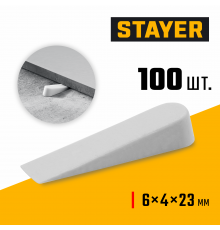 STAYER  6 мм, 100 шт, малые клинья для плитки (3382-1)