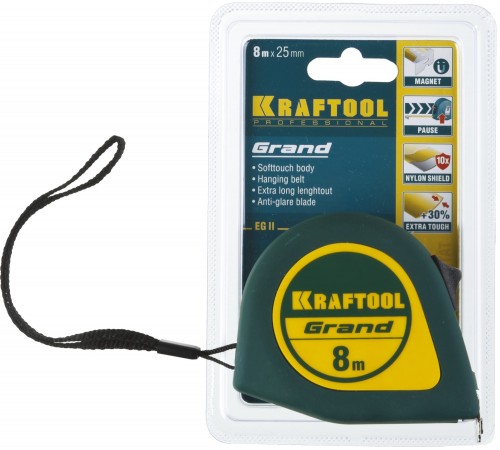 34022-08-25 Рулетка KRAFTOOL GRAND 8м х 25мм