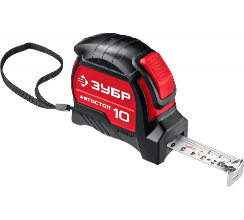 34052-10-25_z01 Рулетка АВТОСТОП ЗУБР 10м х 25мм