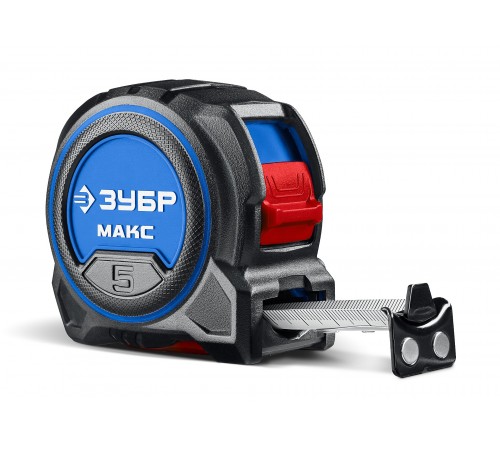 34060-05-27 Рулетка ЗУБР МАКС 5м х 27мм со сверхшироким полотном
