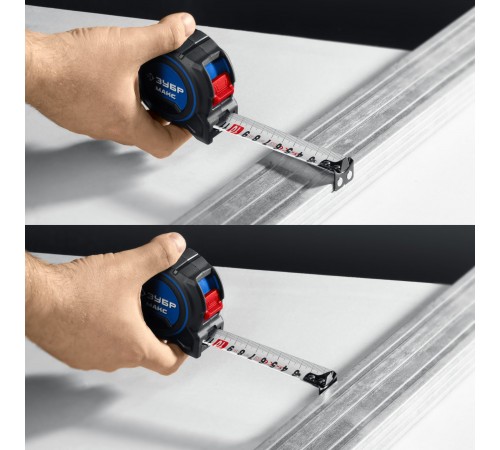 34060-05-27 Рулетка ЗУБР МАКС 5м х 27мм со сверхшироким полотном