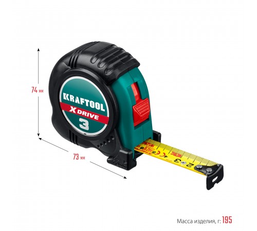34122-03-19_z02 Рулетка KRAFTOOL X-Drive 3м х 19мм