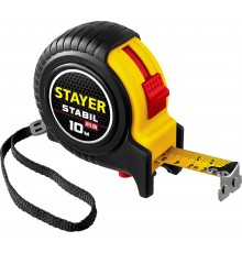 34131-10_z02 Рулетка STAYER STABIL 10м/25мм в ударостойком корпусе с двумя фиксаторами