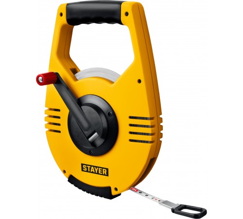 Мерная лента  STAYER RACER 100м, геодезическая, стальная 34186-100
