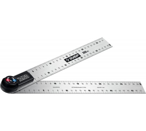 Угломер-транспортир электронный ЗУБР 300мм 34296