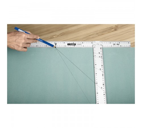 34387 Т-угольник ЗУБР Профессионал алюминевый