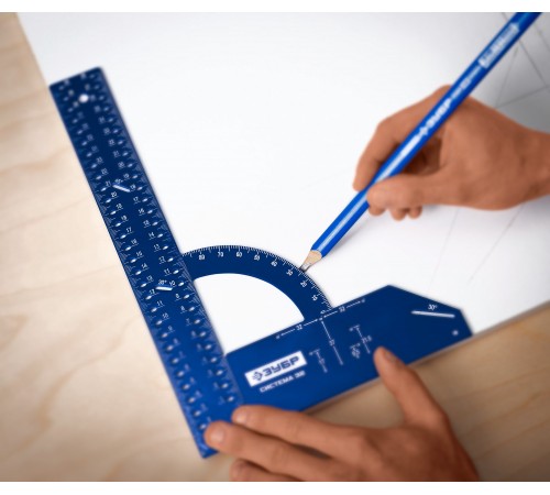 Угольник мебельный разметочный ЗУБР Система-32 34398-30