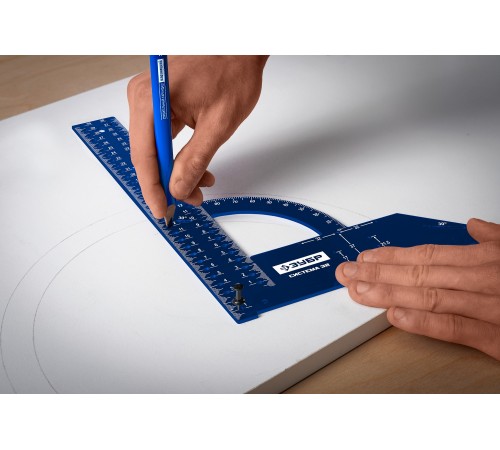 Угольник мебельный разметочный ЗУБР Система-32 34398-30