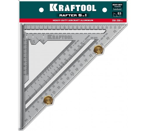 Кровельный угольник KRAFTOOL высокоточный 250мм, 5-в-1 3441-25