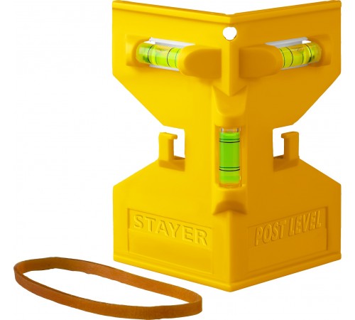 3456_z02 Уровень углового типа магнитный STAYER POST-Level