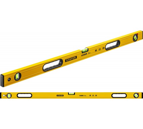 Уровень с поворотным глазком STAYER LEADER, 120 мм, усиленный профиль3466-120_z01
