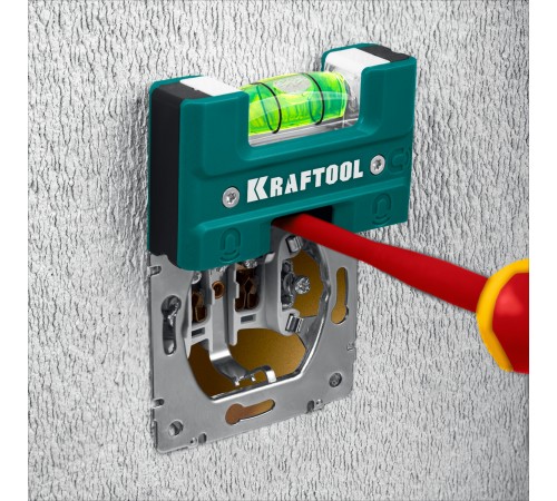 Уровень KRAFTOOL Electro 76 мм, магнитный уровень 34786