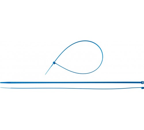 309070-48-400 Кабельные стяжки синие ЗУБР Профессионал КС-С1, 4,8х400мм, 100шт нейлоновые