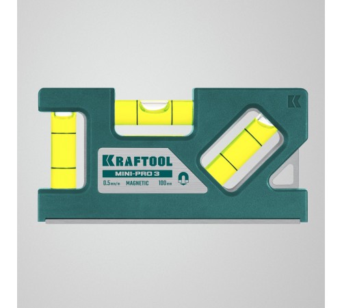Магнитный компактный уровень KRAFTOOL Mini-Pro 3, 100мм  34861-010