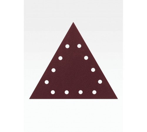 STEHER  GIRAFFE T-285 мм, Р180, шлифовальный треугольник на липучке, 12 отв., 5 шт. (35683-180)