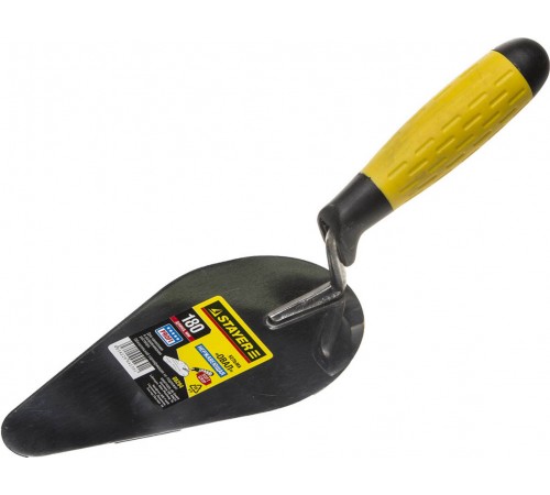 08294 Кельма STAYER PROFI, овал, нерж. полотно, 2-х компонентная рукоятка, 180х95мм