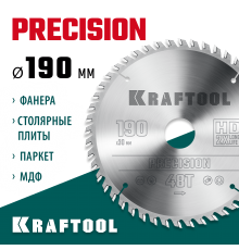 36952-190-30 Диск пильный по дереву KRAFTOOL PRECISSION 190х30мм 48Т