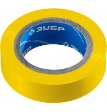 1233-5_z02 Изолента ЗУБР Электрик-10 желтая, ПВХ, 15мм х 10м