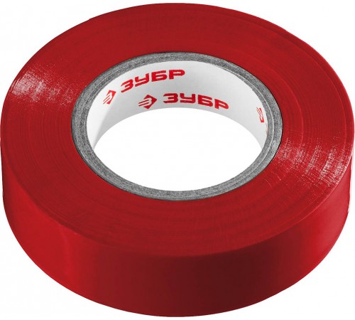 1234-3_z02 Изолента ЗУБР Электрик-20 красная, ПВХ, 19мм х 20м