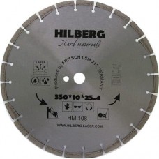 Диск алмазный HILBERG HM108 отрезной Hard Materials Лазер 350х10х25,4 мм