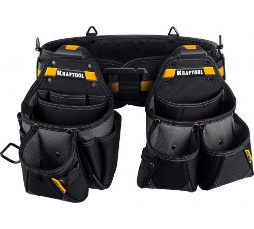 Пояс монтажника и 2 большие сумки KRAFTOOL KBS-3L 38761