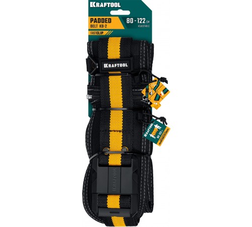 Пояс монтажника KRAFTOOL КВ-2, 80-122см, широкий кушак 38763