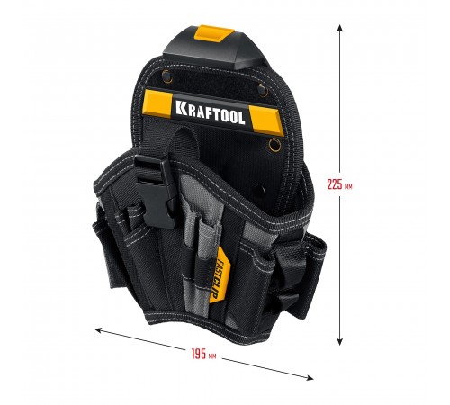 Кобура для шуруповерта KRAFTOOL КН-17, 17 карманов и петель 38768