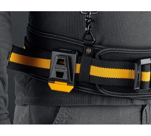 Кобура для шуруповерта KRAFTOOL КН-5 с доп. съемным карманом, 5 отделений для сверл и бит 38769