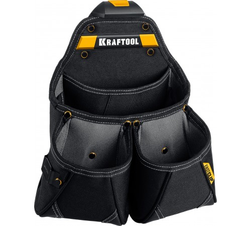 Сумка поясная KRAFTOOL КР-15, 15 карманов и петель, 350х320 мм 38771