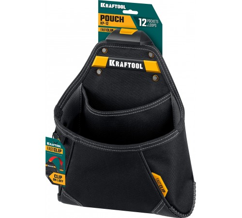 Сумка поясная KRAFTOOL КР-12, 12 карманов и петель, 260х340 мм 38774