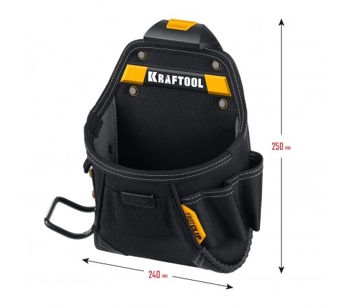 Сумка поясная KRAFTOOL КР-6, 6 карманов и петель, 240х250 мм 38775