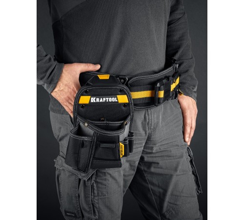Сумка поясная KRAFTOOL КР-8, 8 карманов и петель, 170х260 мм 38776