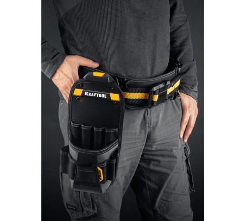 Сумка поясная KRAFTOOL КР-11, 11 карманов и петель, 170х360 мм 38777