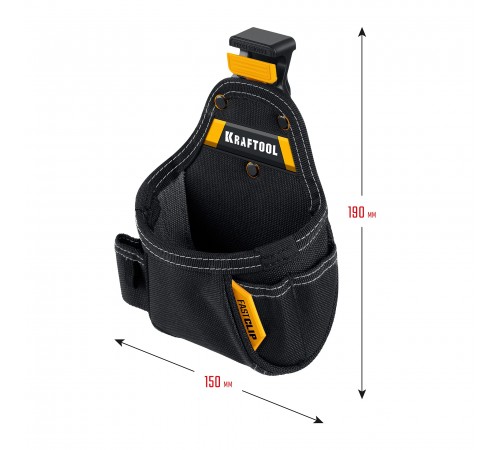 Сумка поясная KRAFTOOL КР-5, 5 карманов и петель, 150х190 мм 38778
