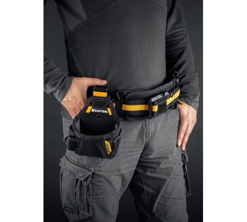 Сумка поясная KRAFTOOL КР-5, 5 карманов и петель, 150х190 мм 38778