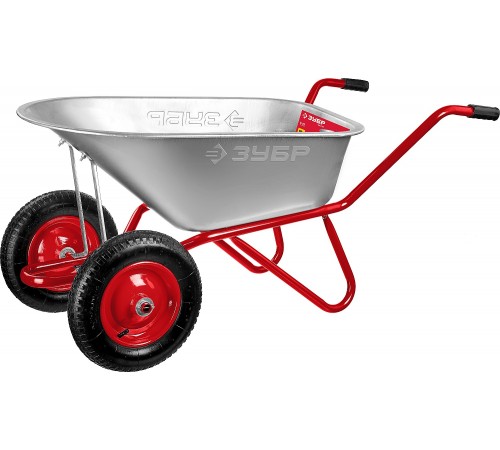 39952 Тачка садово-строительная двухколесная ЗУБР Т-21, 180 кг