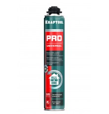 41182_z01 Пена монтажная KRAFTOOL PRO, пистолетная всесезонная, 750 мл, SVS